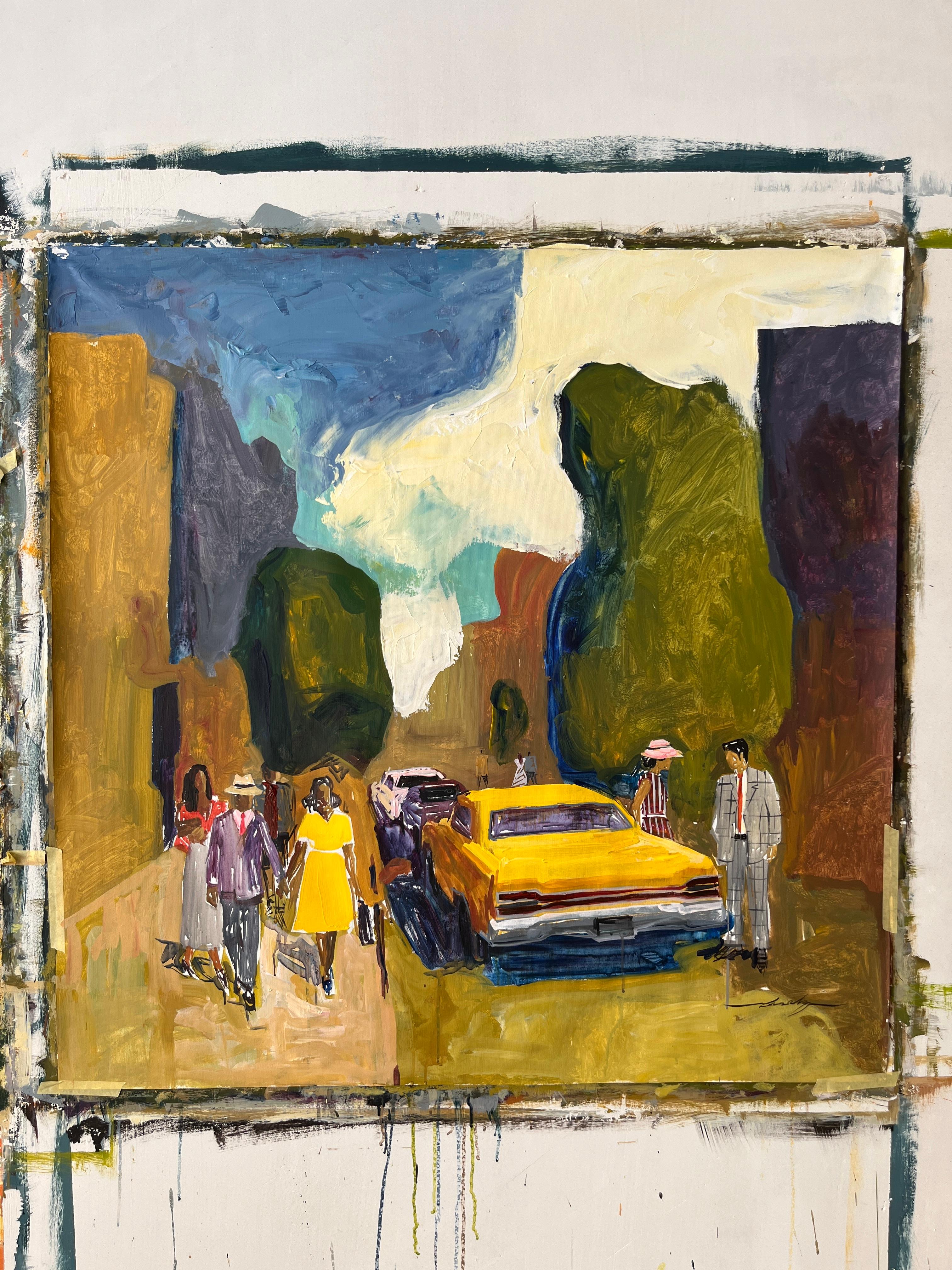 Stroll in the Sun - Painting by Jacob Burda 