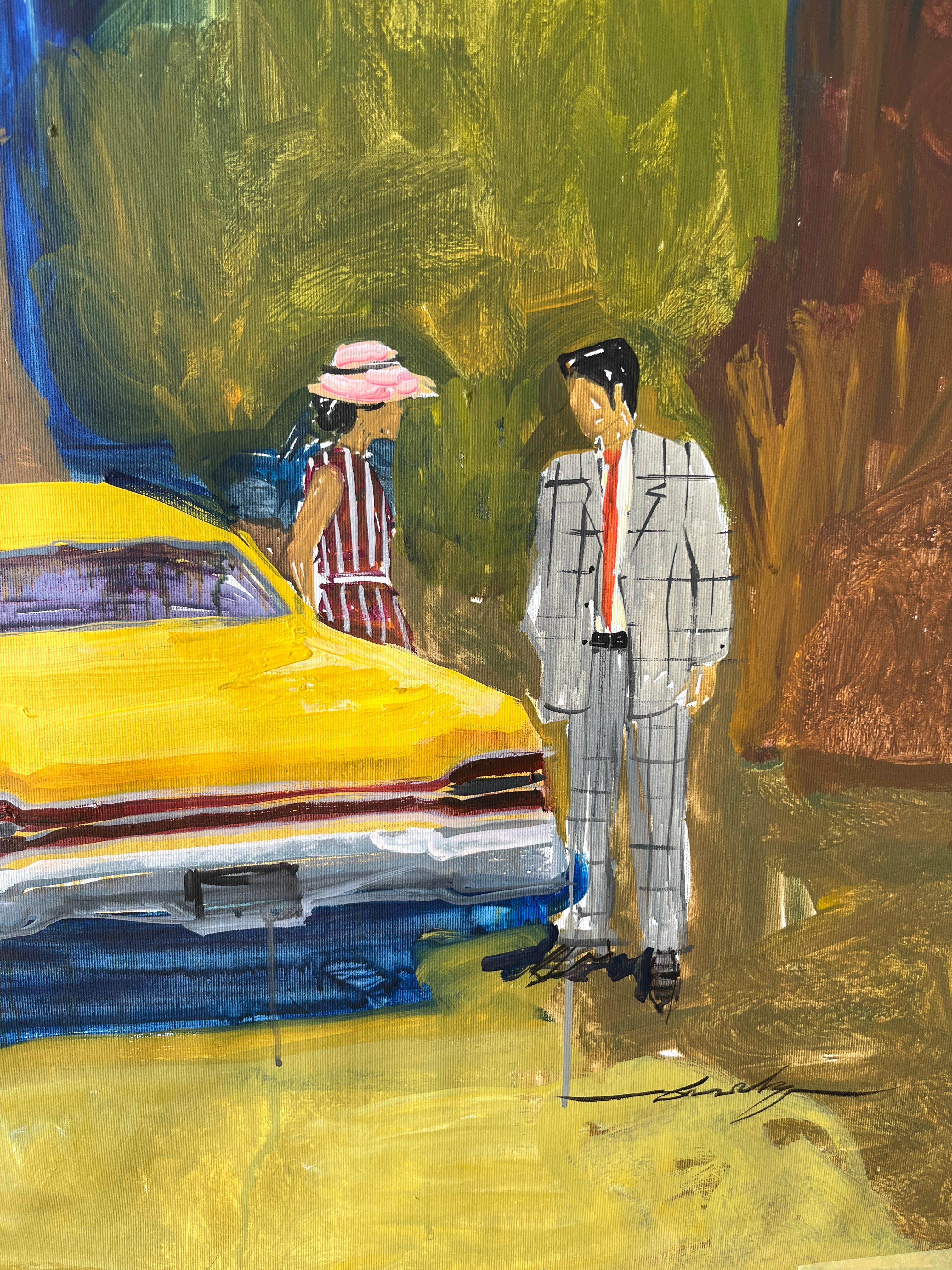Stroll in the Sun - Contemporary Painting by Jacob Burda 
