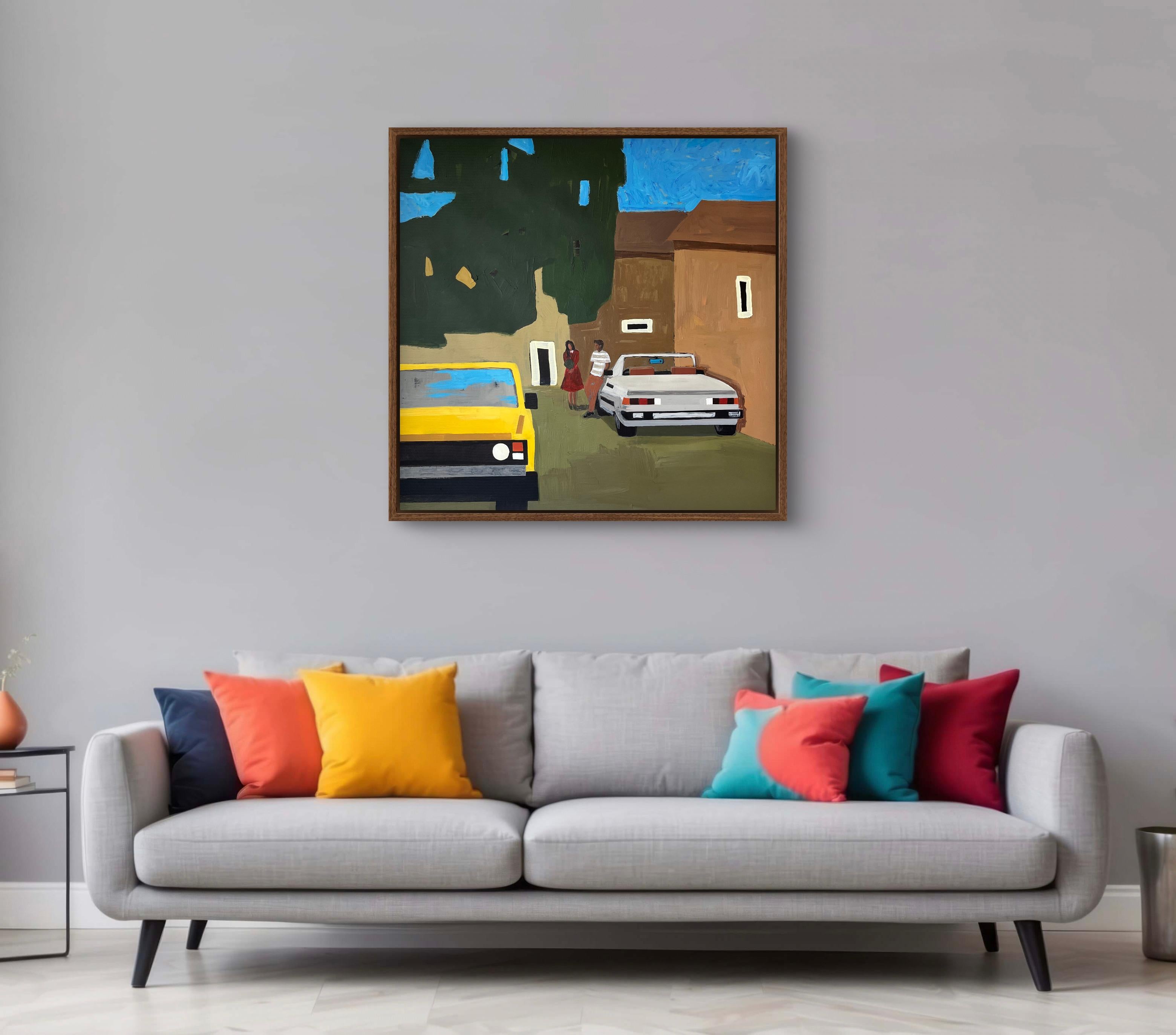 The Date - Abstract Painting by Jacob Burda 
