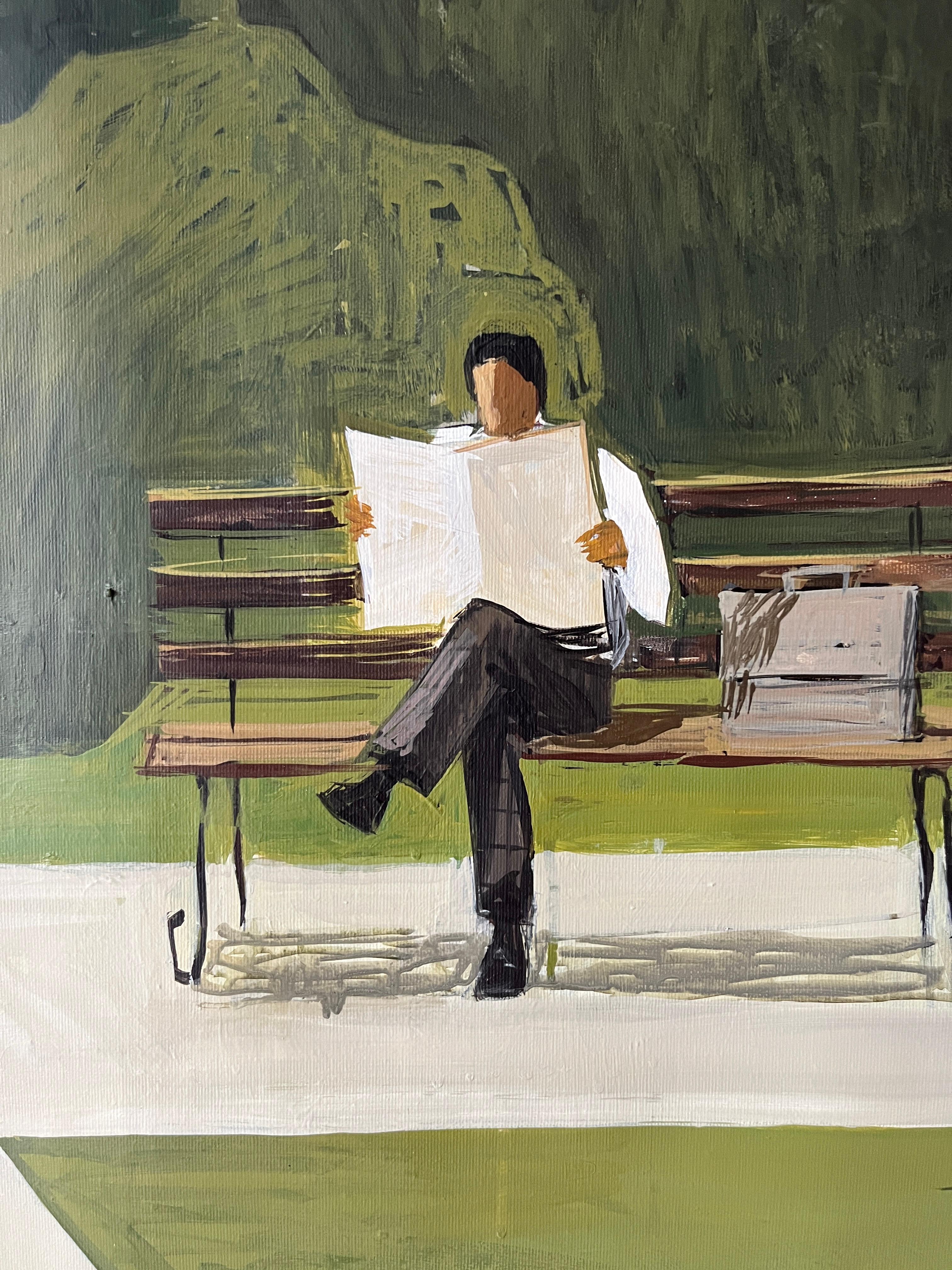 Der Leser (Zeitgenössisch), Painting, von Jacob Burda 