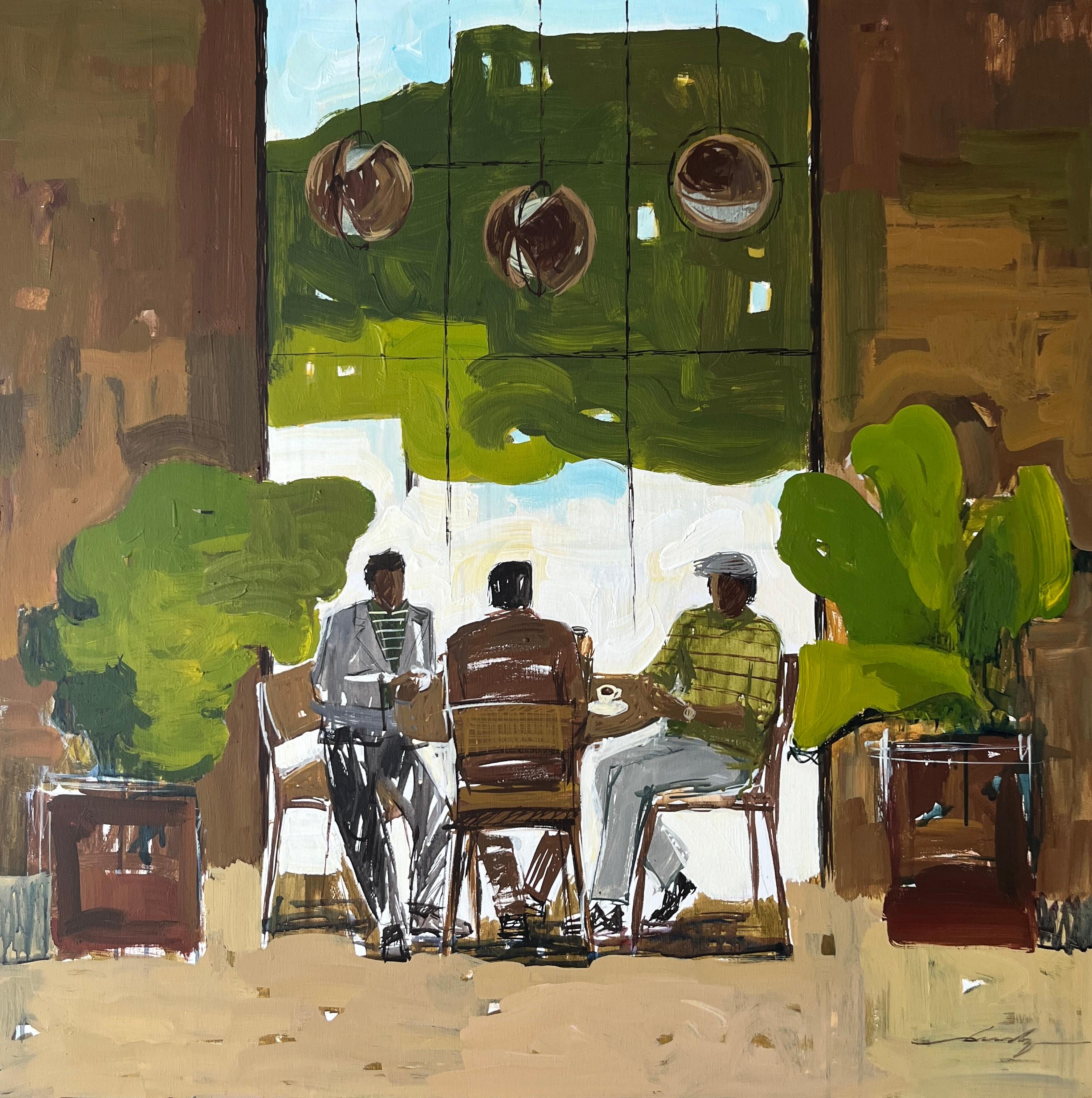 Abstract Painting di Jacob Burda  - Tre amici