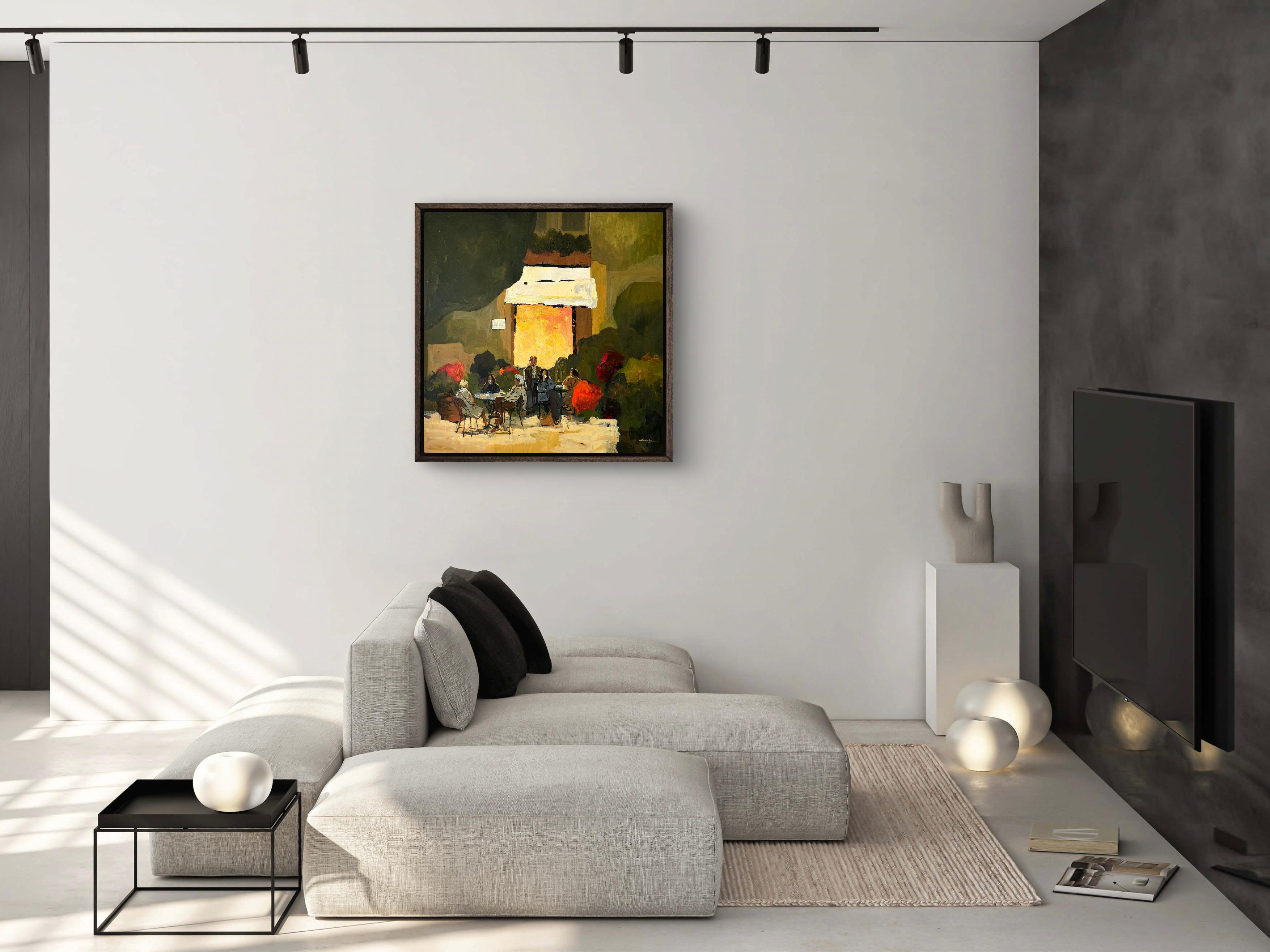 Warm Evening - Contemporary Painting by Jacob Burda 