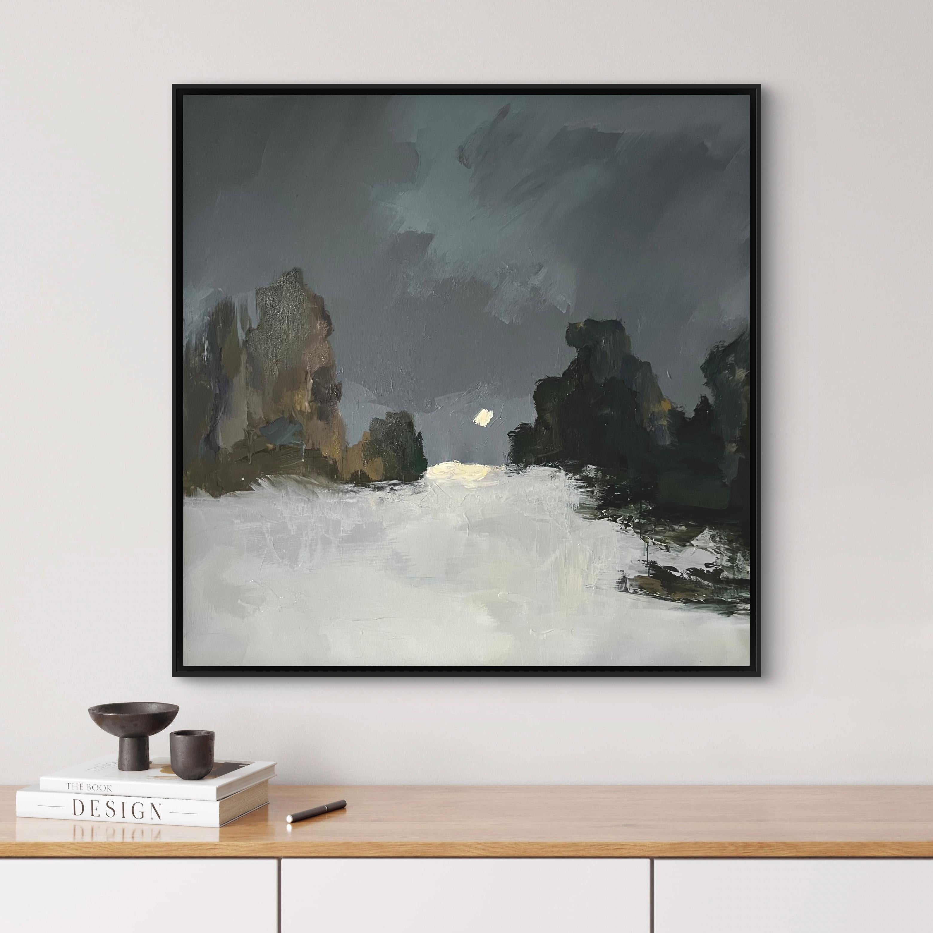 Winterabend – Painting von Jacob Burda 