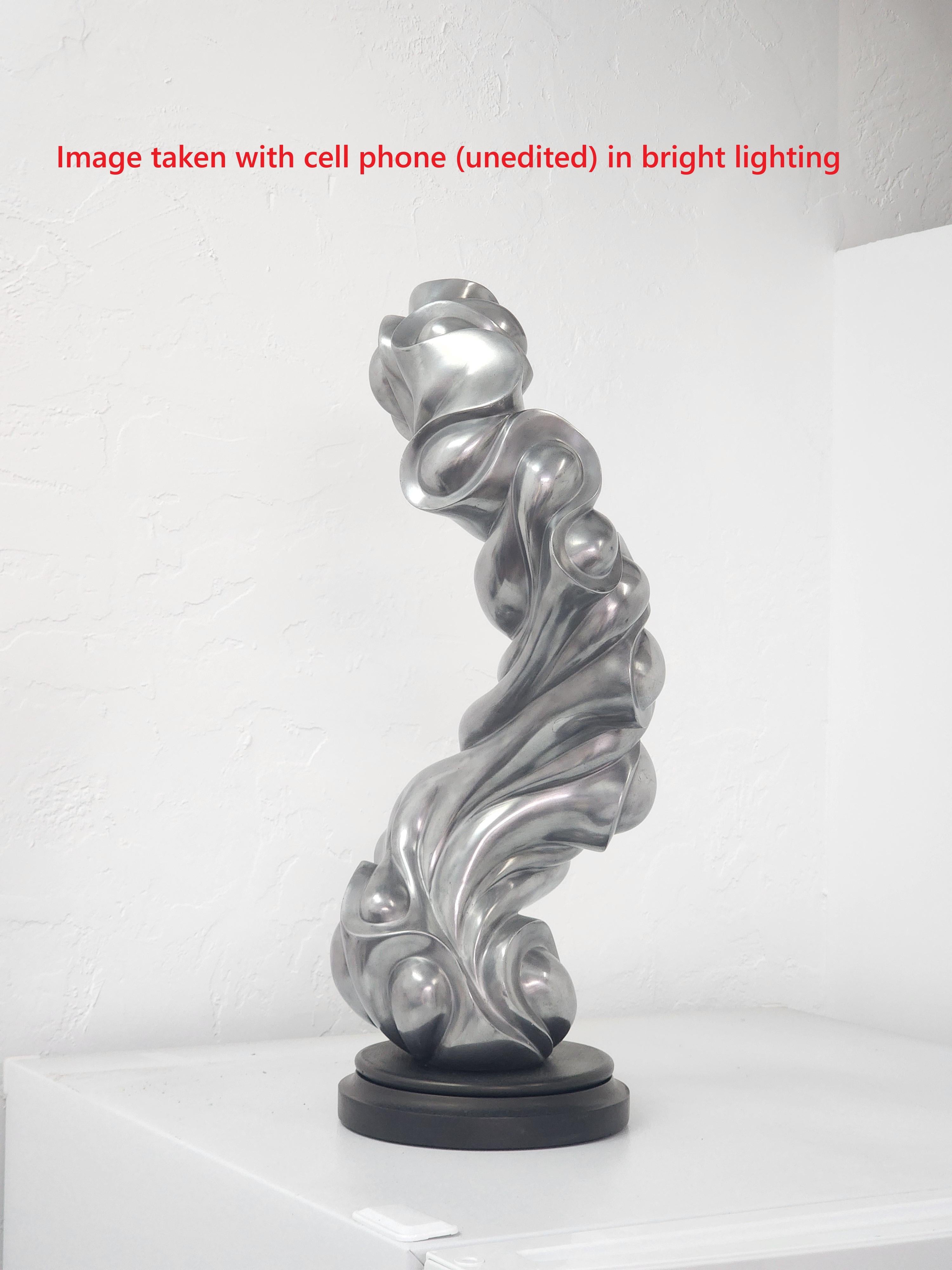 Fluctuación - Escultura abstracta modernista de gran tamaño inspirada en la naturaleza orgánica en venta 1