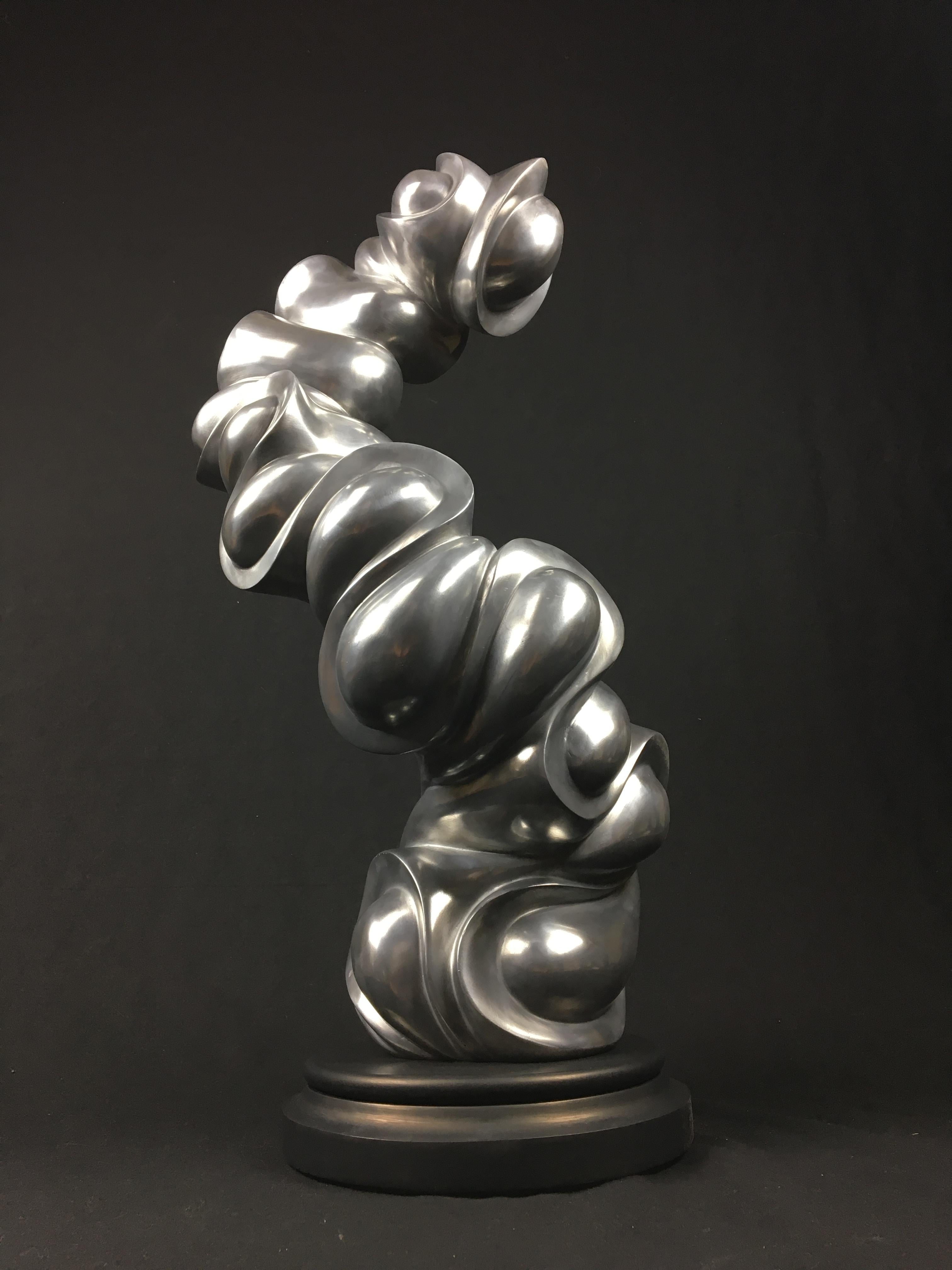 Fluctuación - Escultura abstracta modernista de gran tamaño inspirada en la naturaleza orgánica en venta 6