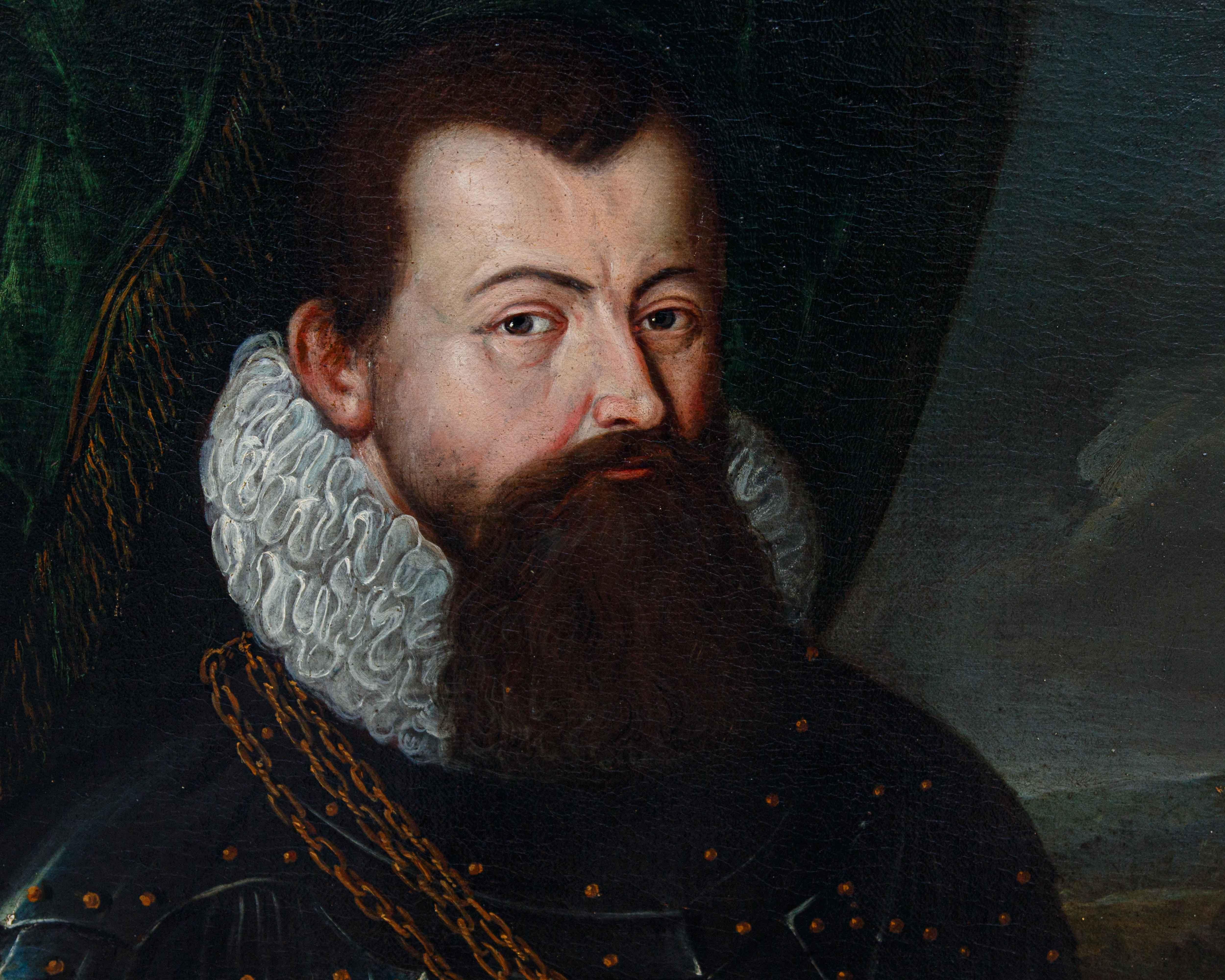 Jacob Carl Studer, Ritratto di generale - Portrait Painting Black di jacob carl studer