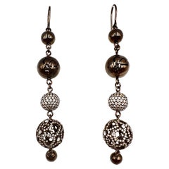 Jacob & Co. Orecchini a goccia con diamanti in oro nero 18k