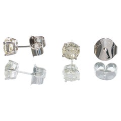 Jacob & Co  2.1CT Diamond Solitaire Earrings Set