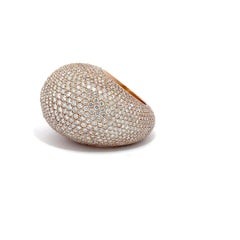 Jacob & Co. Anello da cocktail con diamante enorme a cupola da 28 ct.