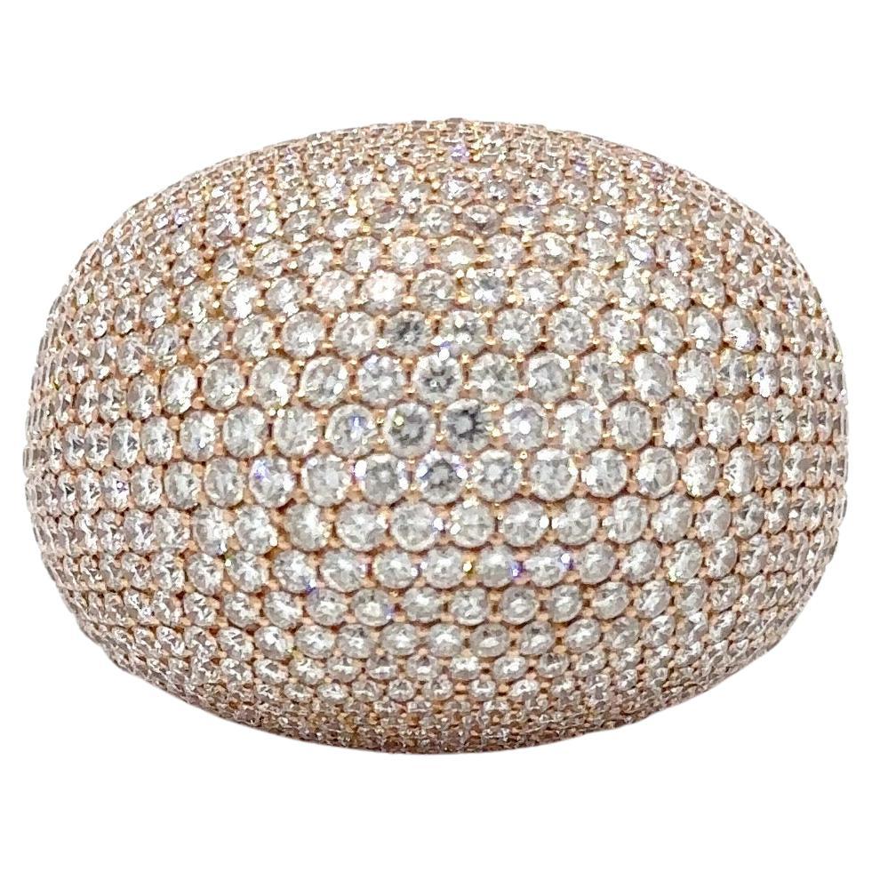 Jacob & Co. 28ctw Diamond Huge Dome Cocktail Band Ring For Sale