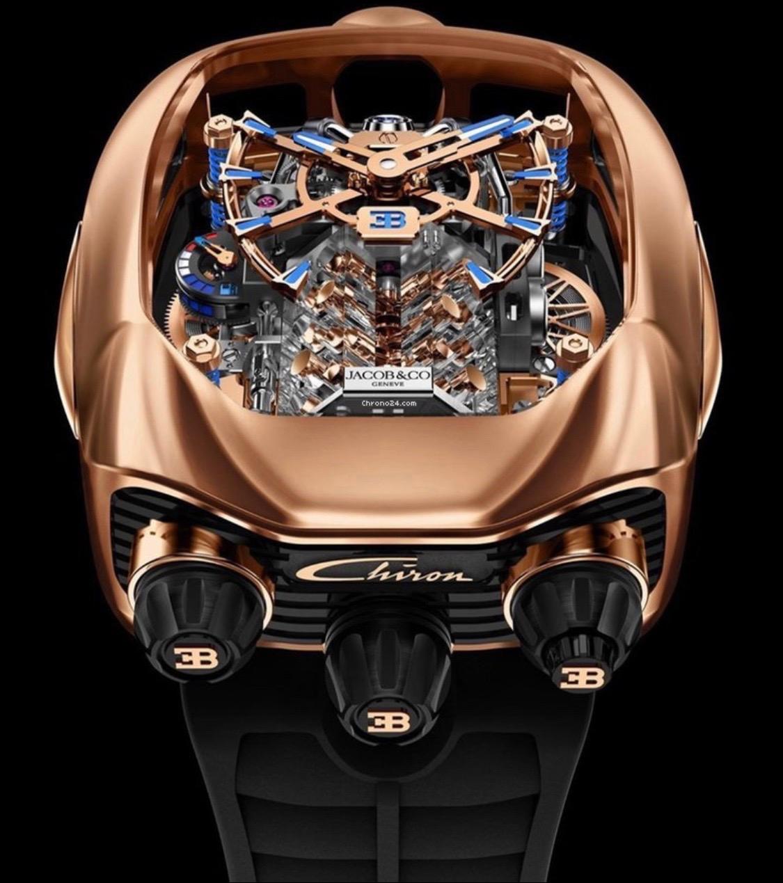 bugatti chiron rose gold watch price