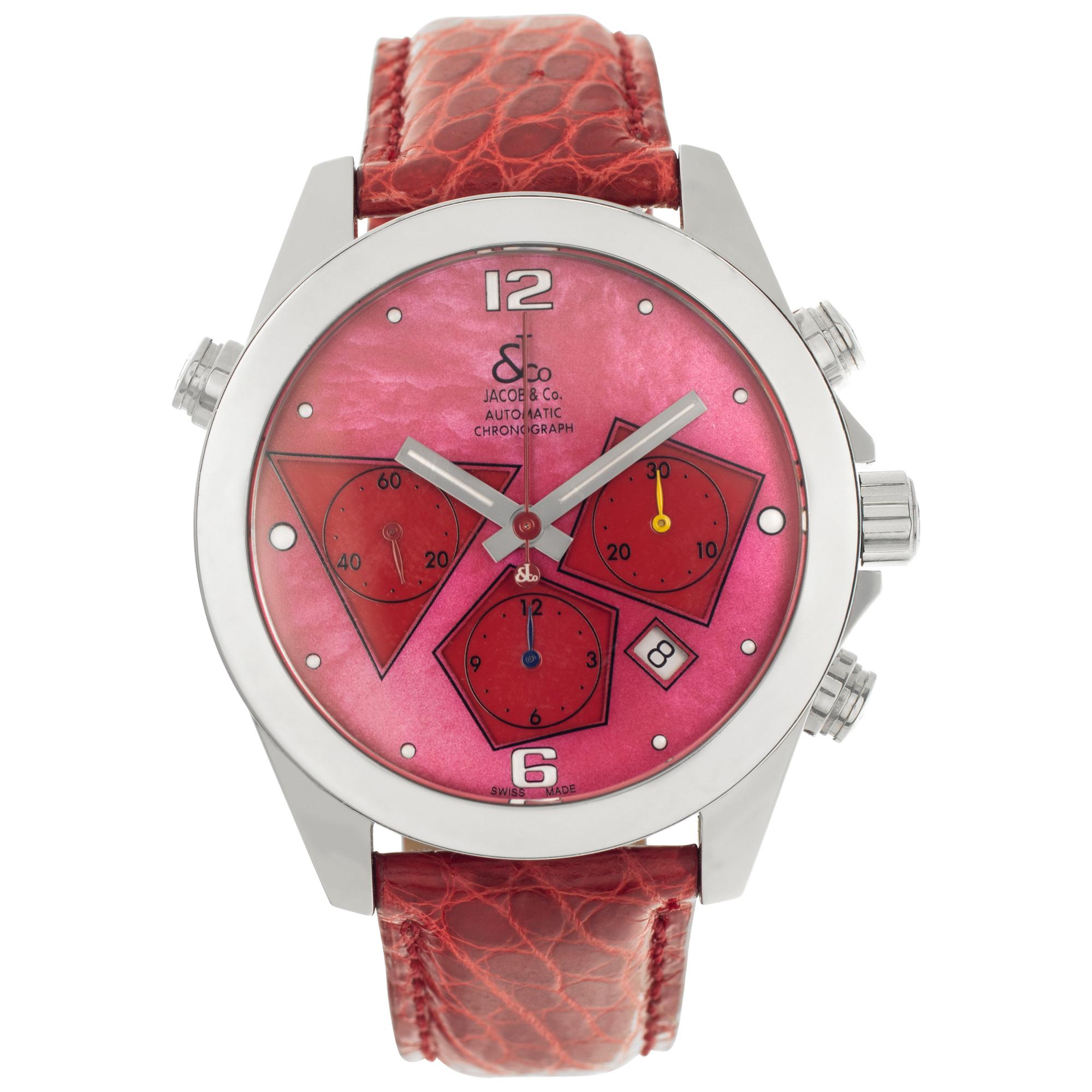 Jacob & Co. Chronograph stainless steel  Automatic Wristwatch Ref ACM-7