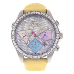 Jacob & Co Diamond Dial and Case Automatic Chronograph Ladies Watch ACM16