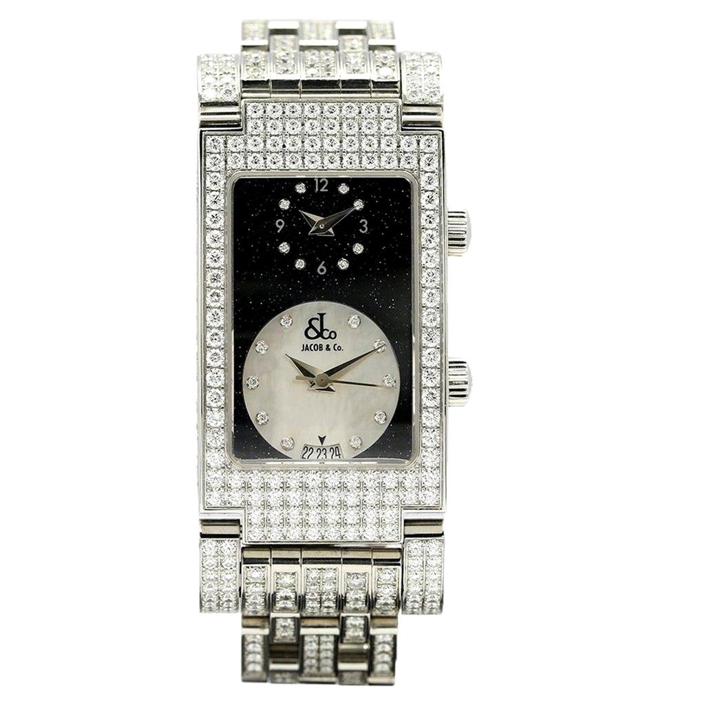 Jacob & Co. Dual Time Angel Diamond Watch For Sale