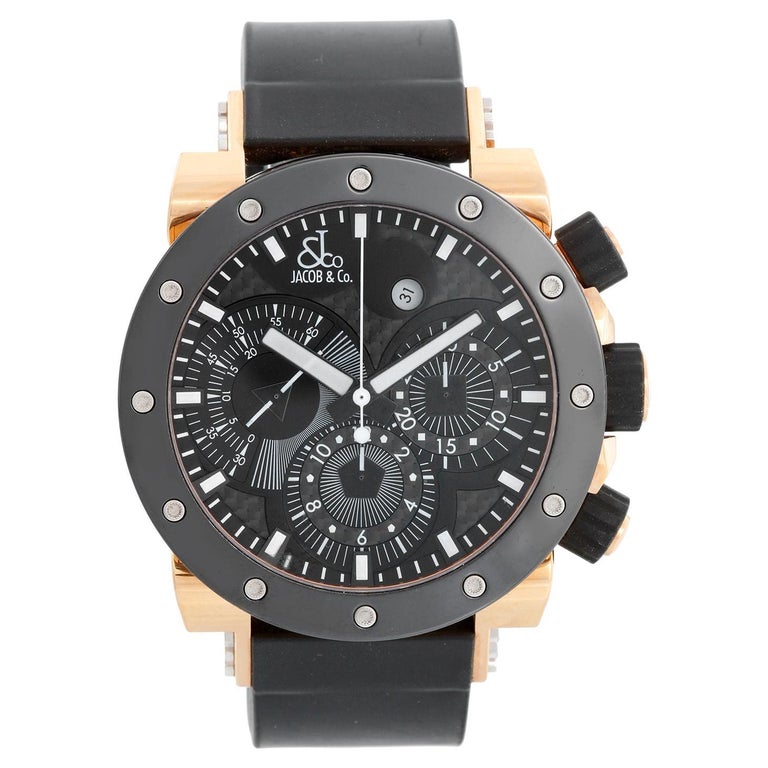 Jacob & Co. Epic II  Rose Gold Limited Edition Mens Watch For Sale