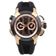 Jacob & Co. Orologio Epic X con quadrante scheletrato in ceramica oro rosa 18 carati EC311.42.PD.BN.A