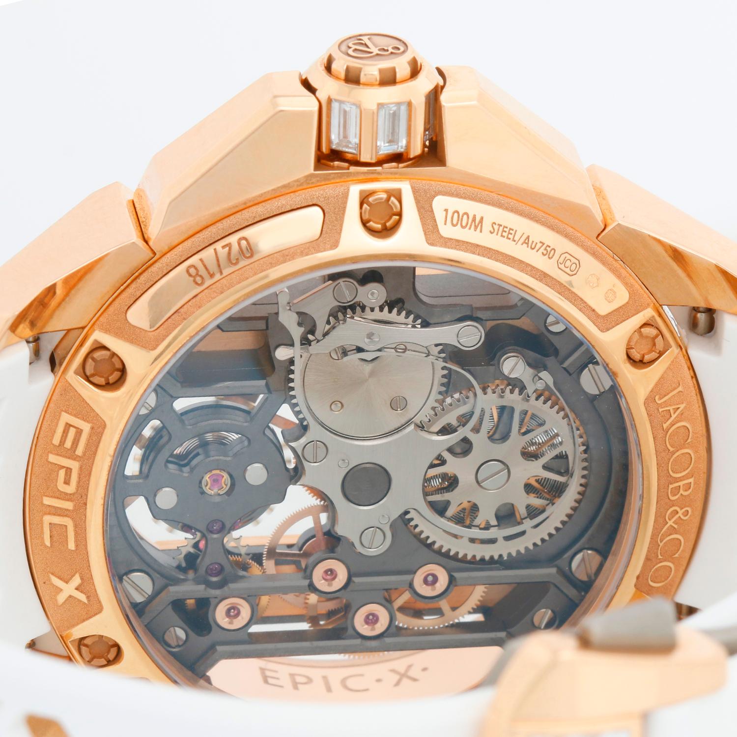 Men's Jacob & Co. Epic X 2022 Baguette Mens Watch EX820.43.AB.AB.A For Sale