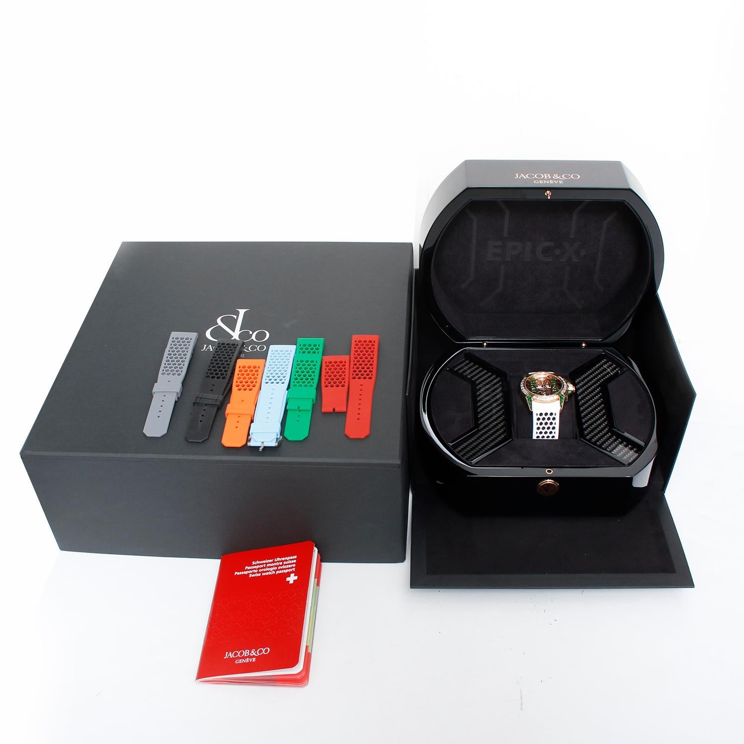 Jacob & Co. Epic X 2022 Baguette Mens Watch EX820.43.AB.AB.A For Sale 3