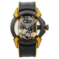 Used Jacob & Co. Epic X Bumblebee Skeleton Titanium Hand-Wind Watch EX100.21.YR.PY.A