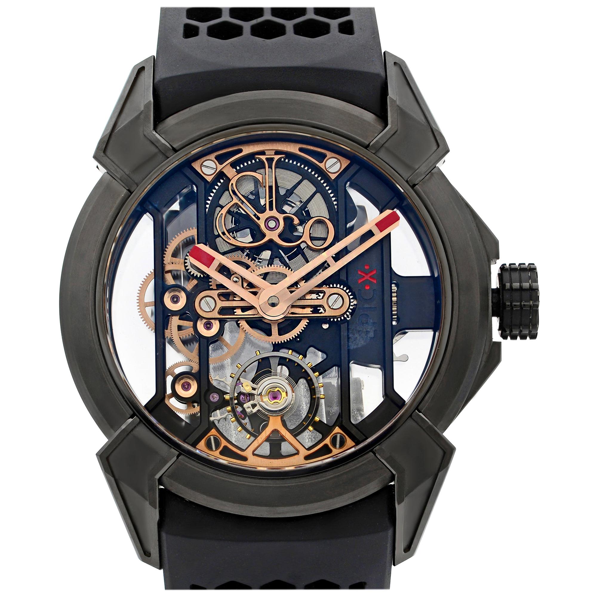 Jacob & Co. Epic X Skeleton Titanium Hand-Wind Men’s Watch EX100.21.NS.PX.A