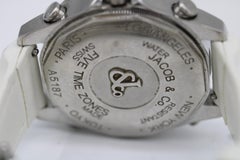 Jacob & Co. JCM-24DA mit fünf Zeitzonen – Zifferblatt aus Diamant und Perlmutt – Komplettset