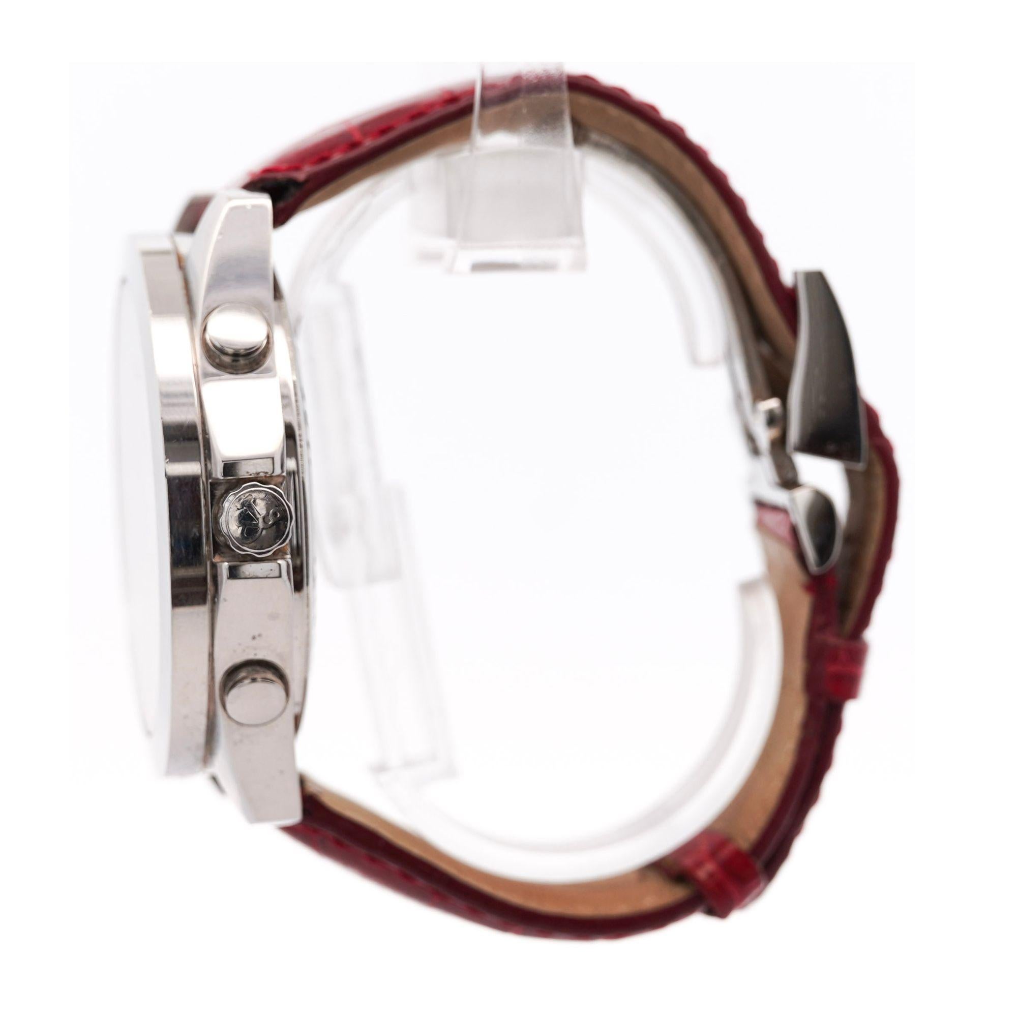 Jacob & Co. Five Time Zone Mother of Pearl 47mm Alligator Leather Watch 1