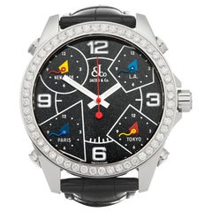 Jacob & Co. Five Time Zones Stainless Steel
