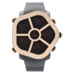 Jacob & Co. Ghost 18kt Rose Gold Diamond Bezel Men's Watch GH100.14.RU.MR.AHA4D