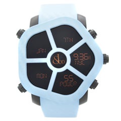 Jacob & Co. Montre pour hommes Ghost 5 avec lunette en carbone bleue GH100.11.NS.MC.ANM4D