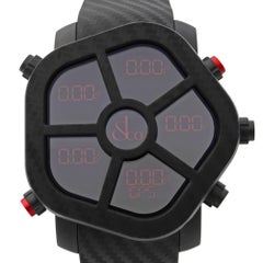Jacob & Co. Ghost Carbon Bezel Black Quartz Men’s Watch GH100.11.NS.PC.ANA4D