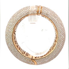 Jacob & Co. Bangle con diamante enorme da 67cttw in oro rosa 18k