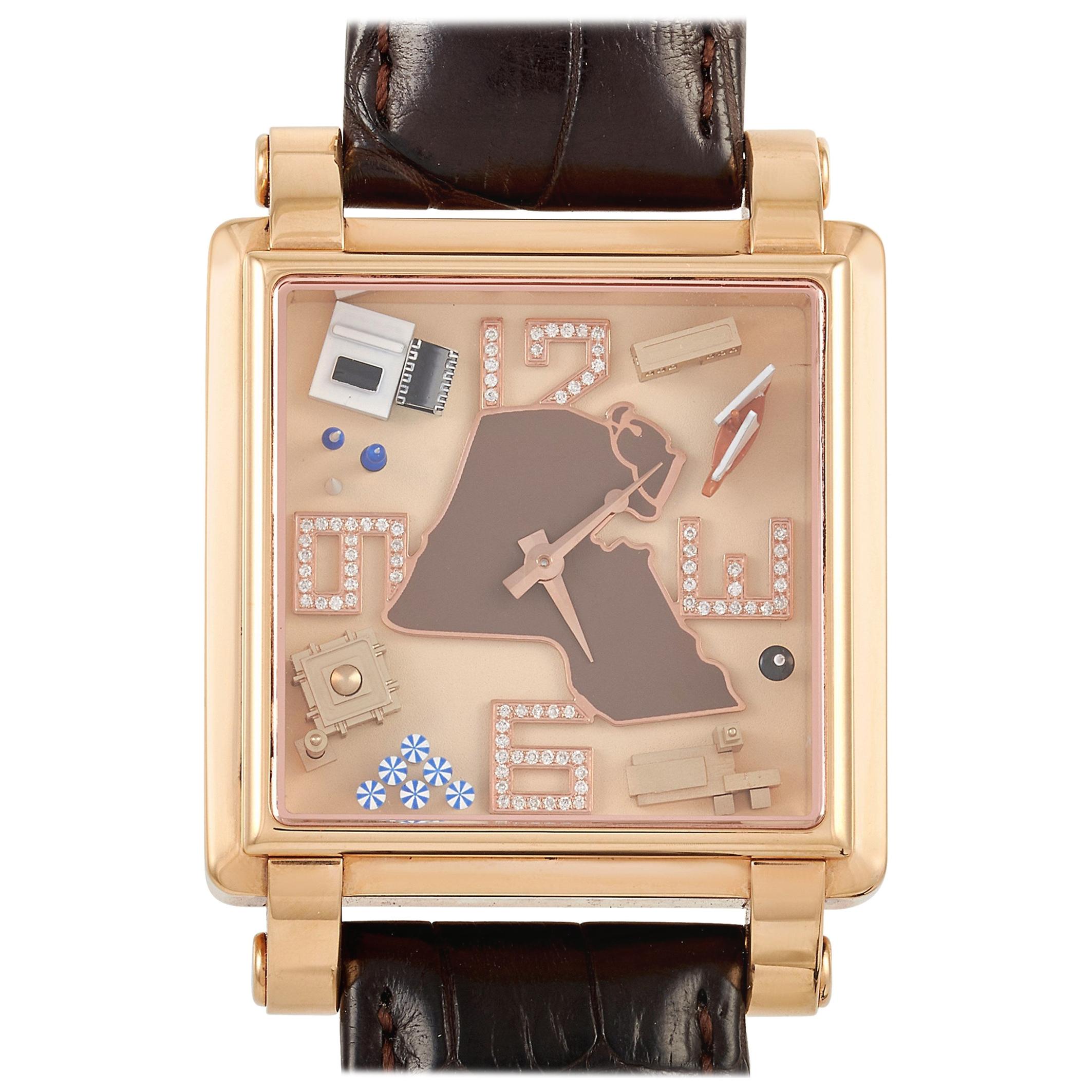 Jacob & Co. “Kuwait” Limited Edition 18 Karat Rose Gold Watch
