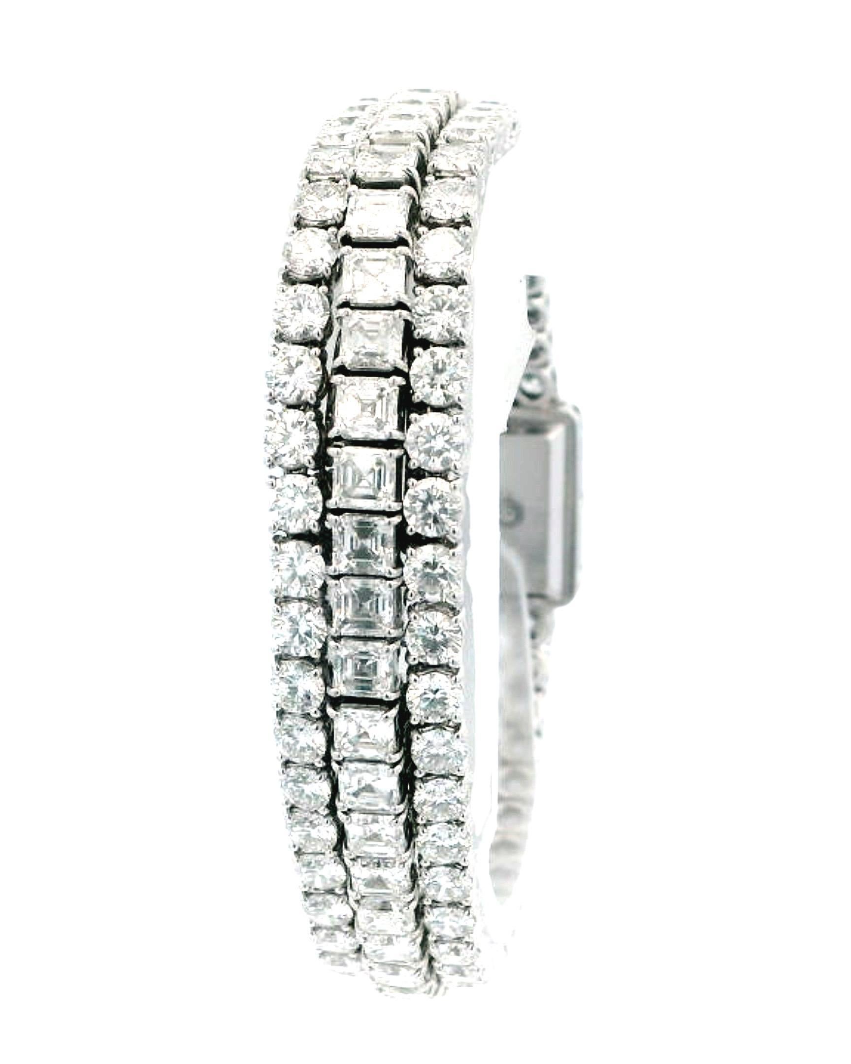 Jacob & Co. Ladies Triple Diamond Pave Dial Ladies Watch For Sale 2
