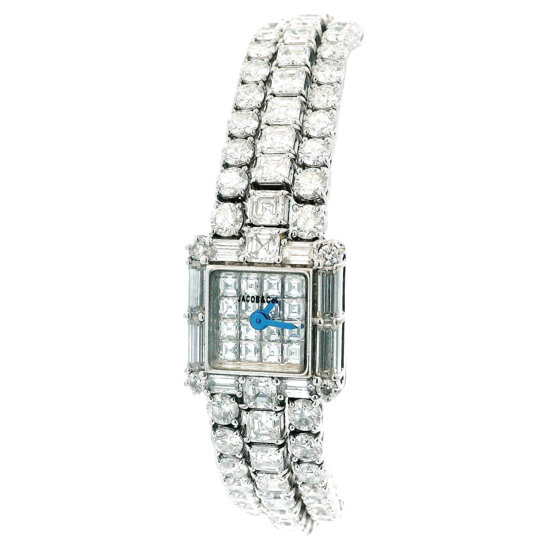 Jacob & Co. Ladies Triple Diamond Pave Dial Ladies Watch