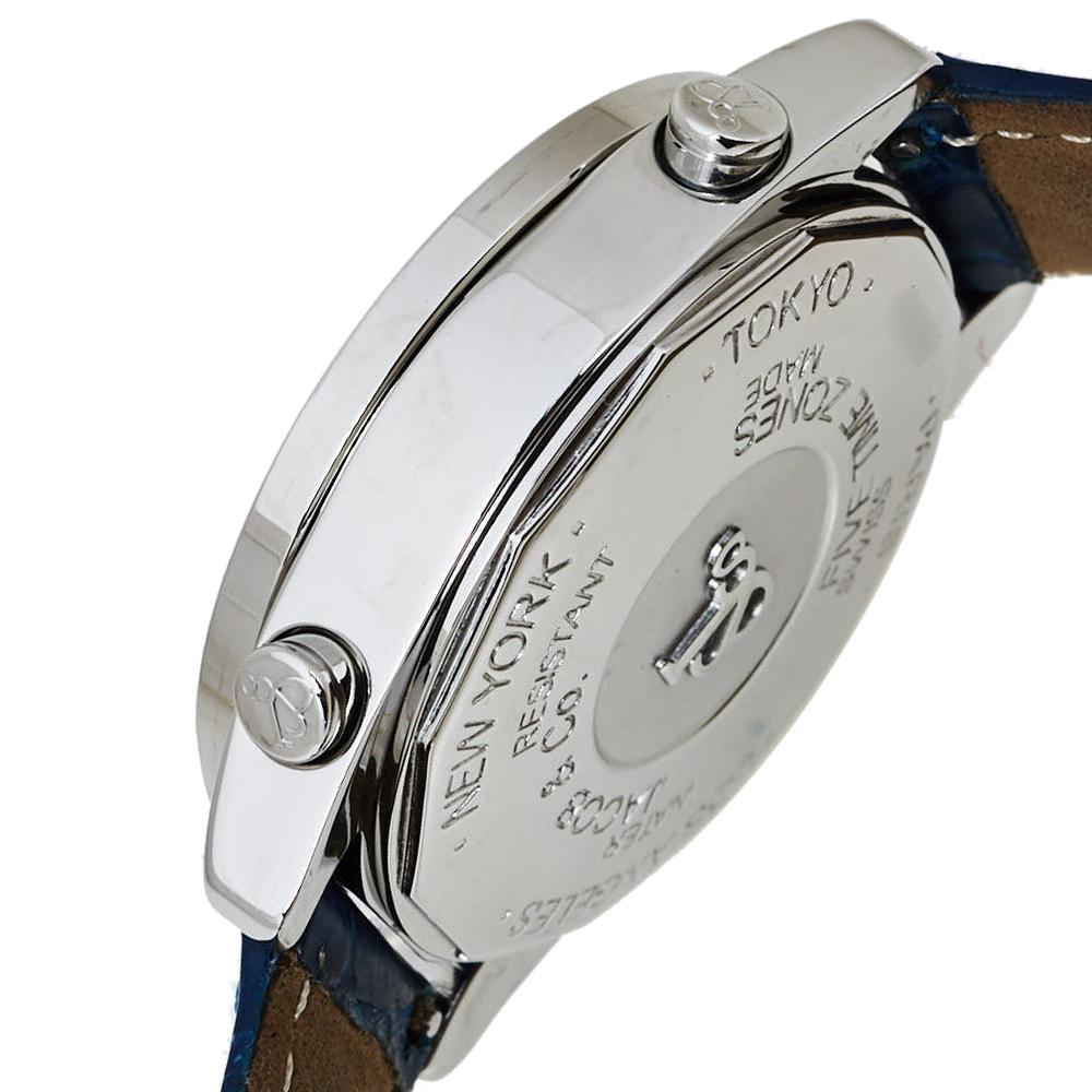 Contemporary Jacob & Co. Multicolor Dial Diamonds Five Time Zone Women's Wristwatch 40 mm