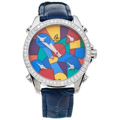 Jacob & Co. Multicolor Dial Diamonds Five Time Zone Women's Wristwatch 40 mm