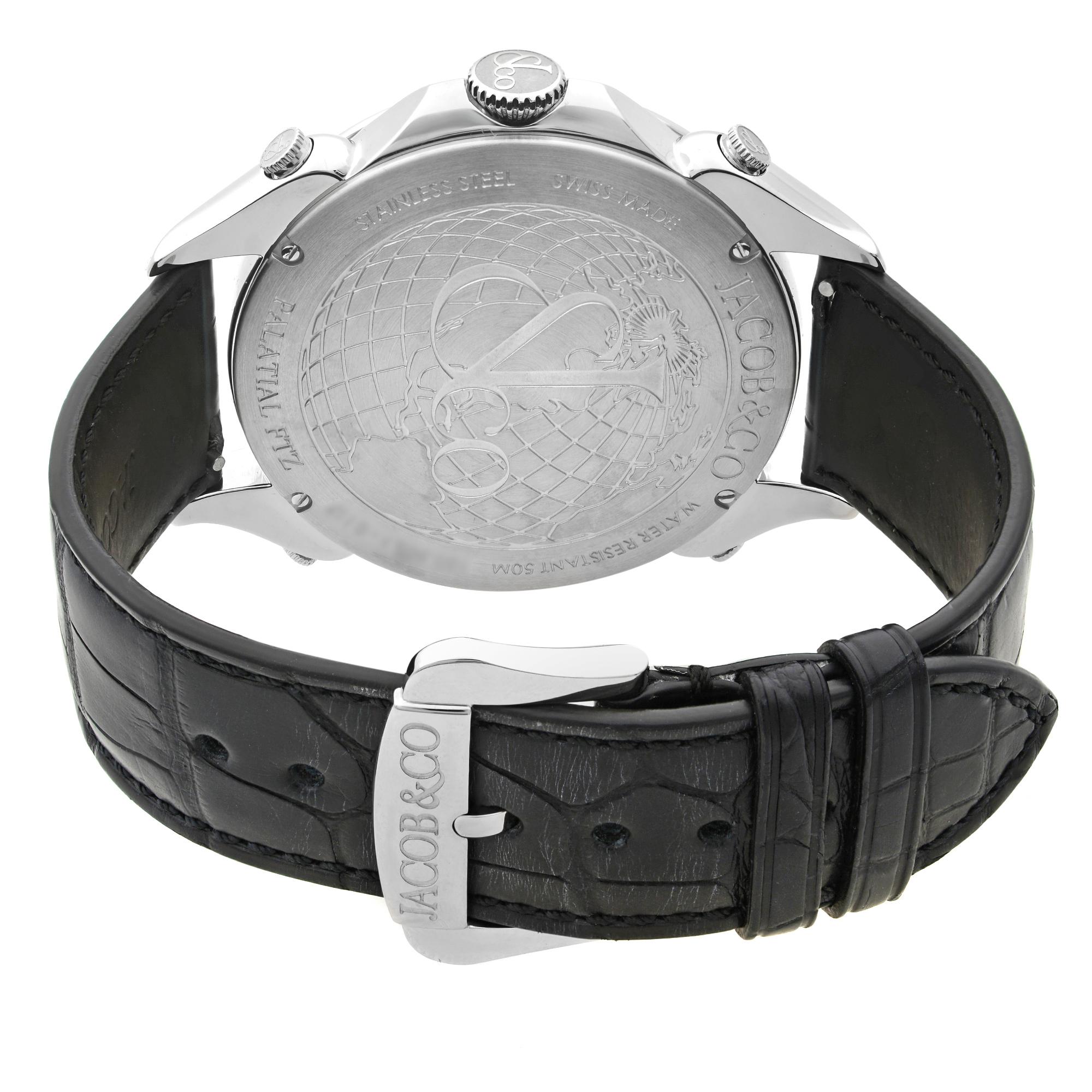jacob and co 4 time zone watch