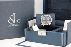 Jacob & Co. Palatial Five Time Zone PZ500.10.NS.LA.A - 45mm - acier inoxydable -