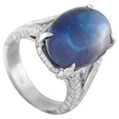 Jacob & Co Platinum 1.40ct Diamond and Sapphire Ring JC01-122425