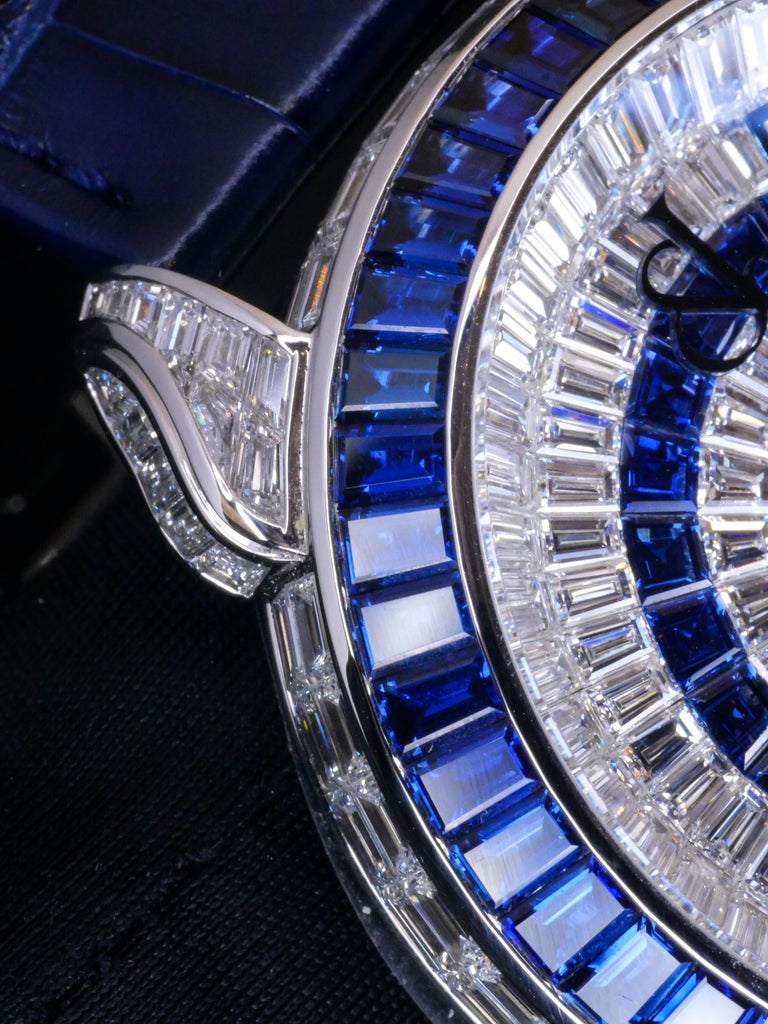Jacob Co. Rose Gold Diamond Palatial Opera Flying Tourbillon Manual Wristwatch