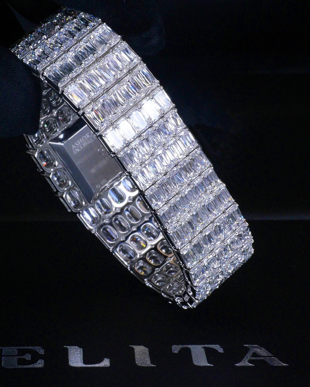 Jacob & Co White Gold Diamond Boutique Edition Wristwatch For Sale 1