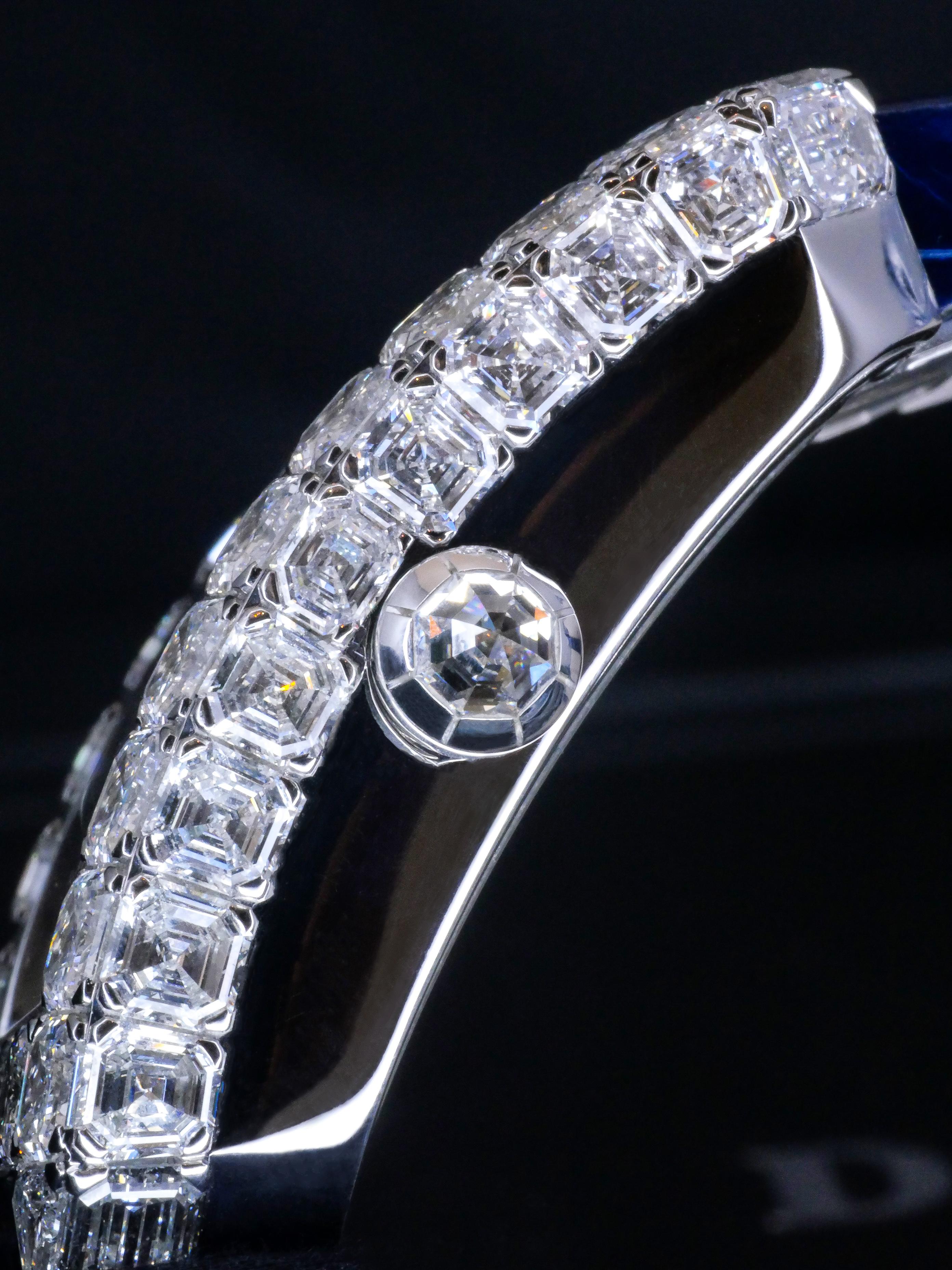 Jacob & Co White Gold Diamond Millionaire Skeleton Manual Winding Wristwatch For Sale 2