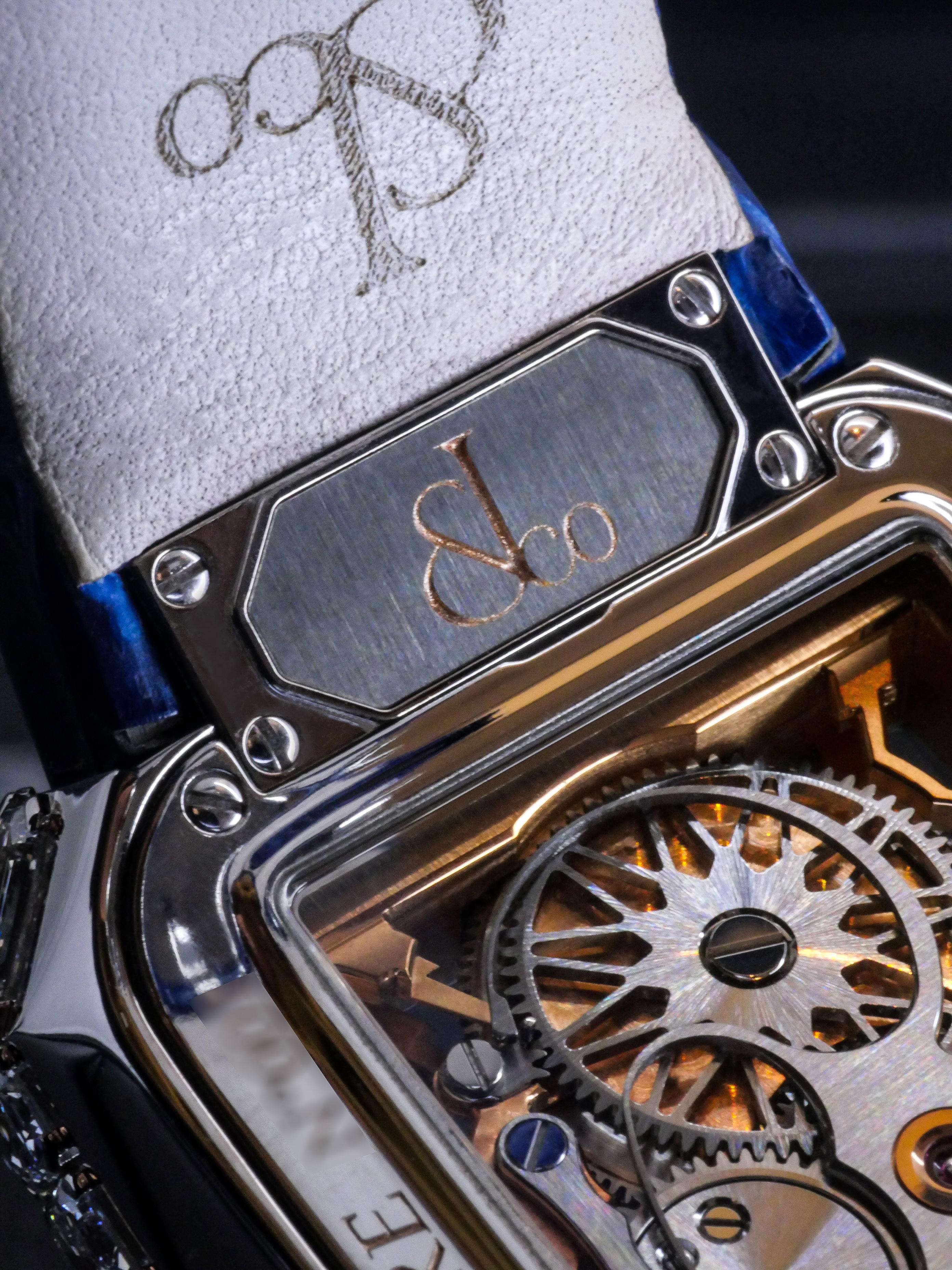 Jacob & Co White Gold Diamond Millionaire Skeleton Manual Winding Wristwatch For Sale 4