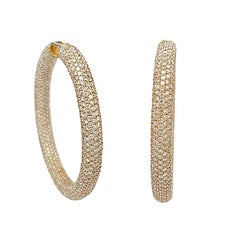 Jacob & Co. Large Diamond Hoop Earrings