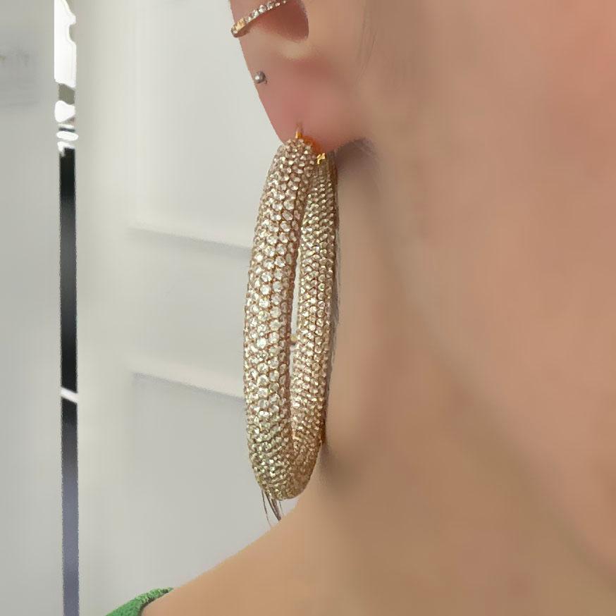 Jacob & Co. Grandes boucles d'oreilles en diamant en vente 1