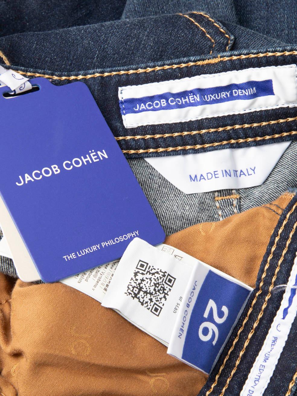 Jacob Cohen Blue Denim Victoria Bootcut Jeans Size S In New Condition In London, GB