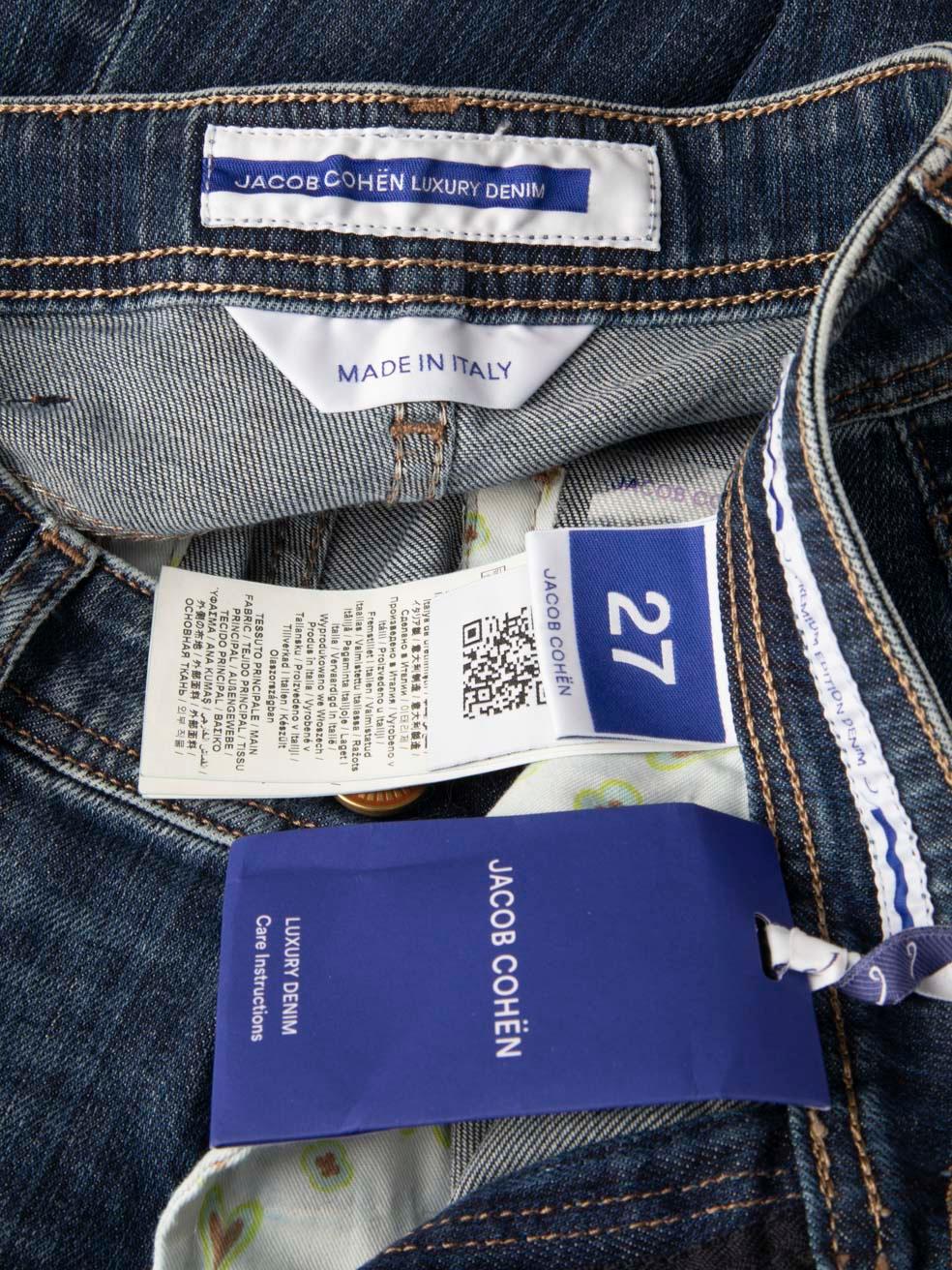 Jacob Cohen Vaqueros azules Victoria de tiro alto Talla M en Nuevo estado para la venta en London, GB