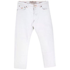 Jacob Cohen White Tailored Denim Jeans 34