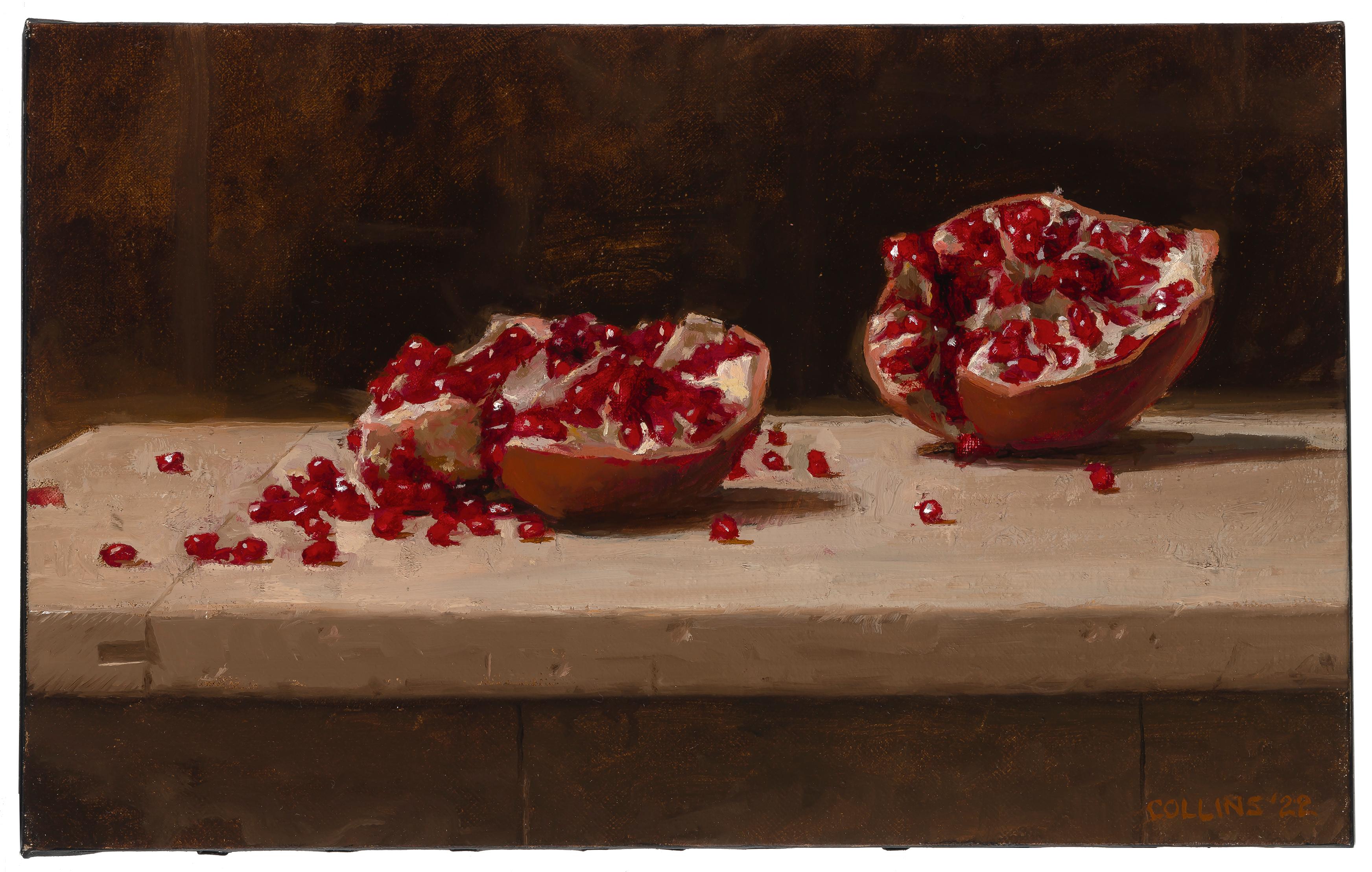 Jacob Collins Still-Life Painting - Pomegranate II