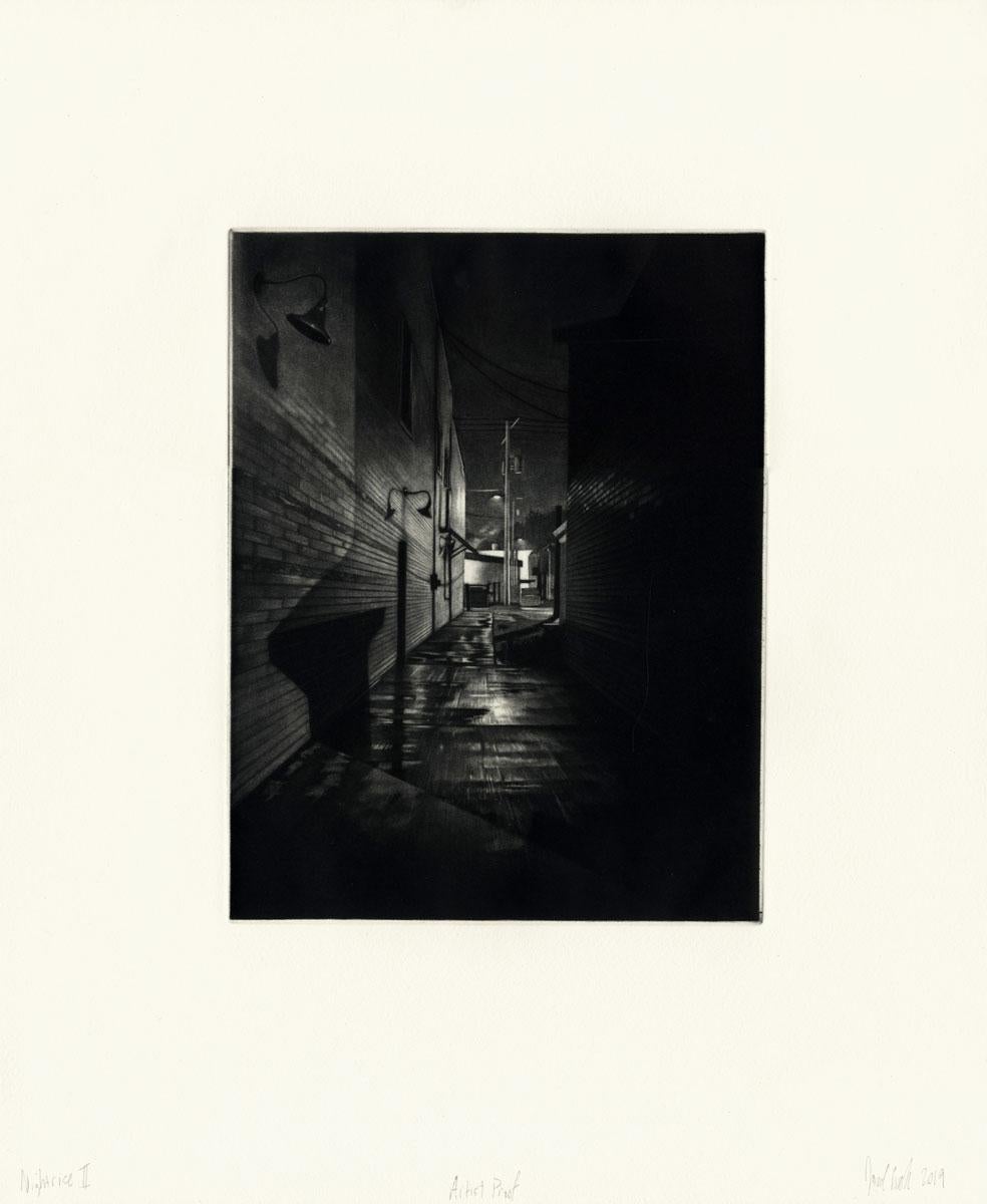 Nightrise II (Winner Boston Museum Philbrick Prize/Added to BMFA collection) - Print by Jacob Crook